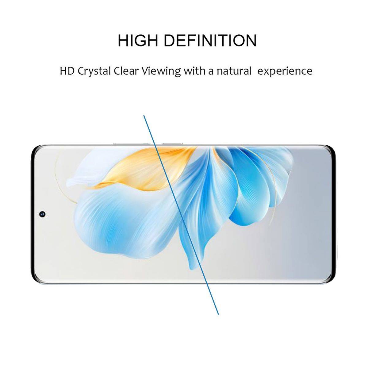 Für Honor 100 1x 4D Premium Display 0,3 mm H9 Curved Schutz Hart Glas