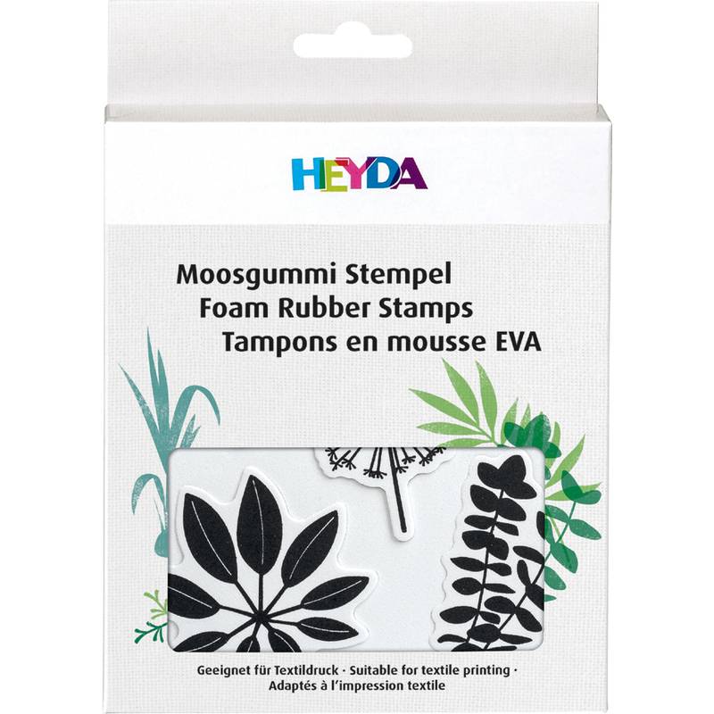 HEYDA Moosgummi Stempel-Set "Blätter"