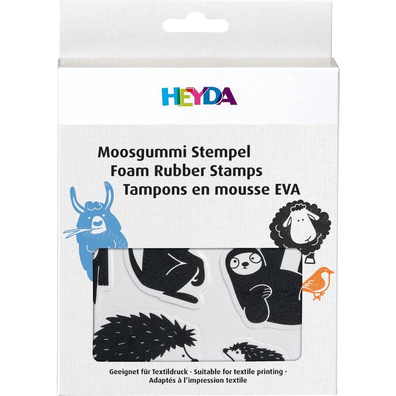 HEYDA Moosgummi Stempel-Set "Tiere"