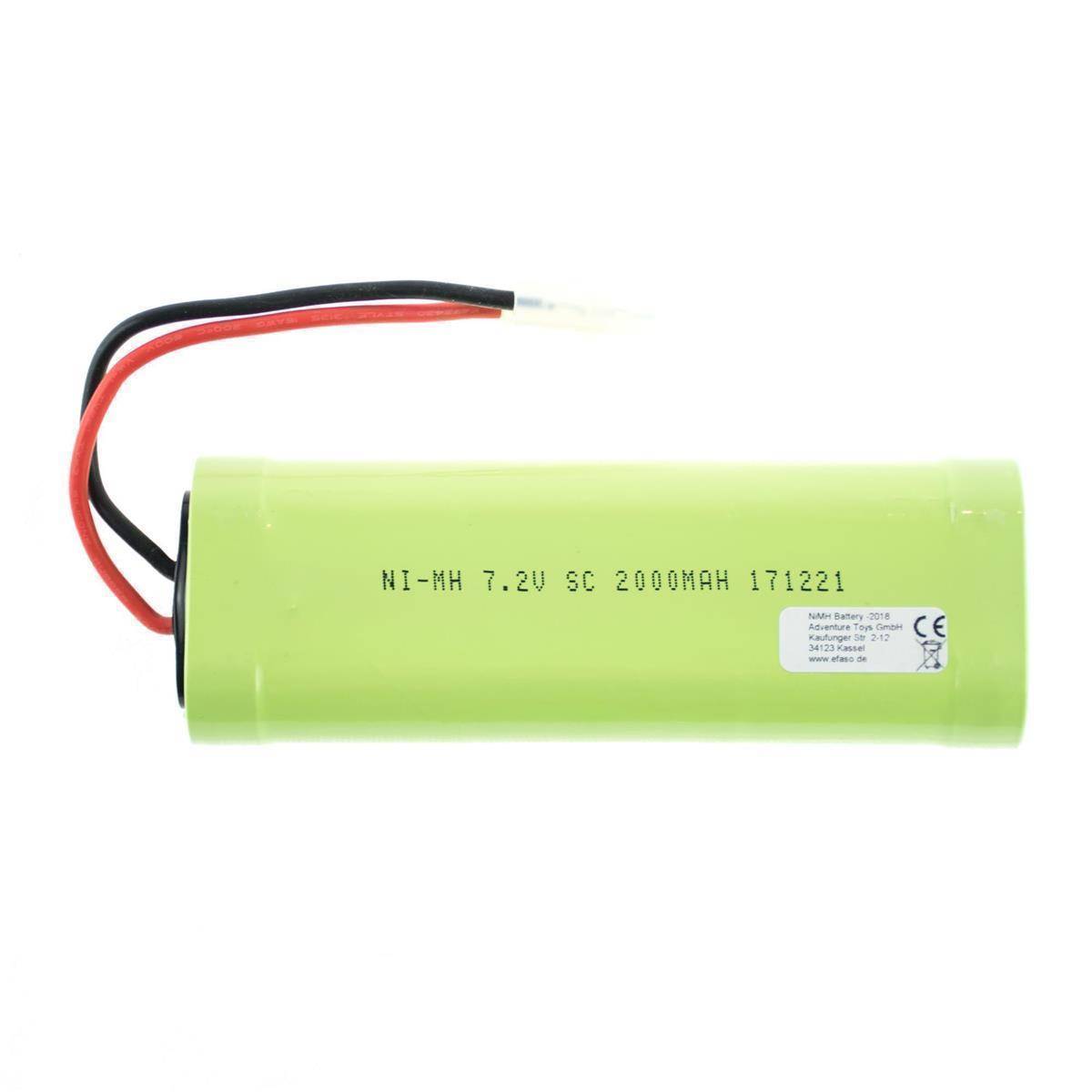 Akku 7,2V / 2000 mAh / Ni-MH / Tamiya Stecker / RC Panzer Tiger 1