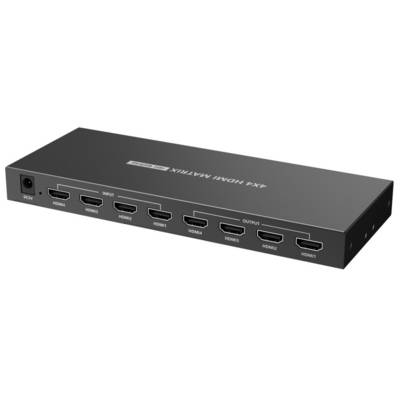 HDMI Matrix Switch 4IN-4OUT 4K@60Hz UHD 3D -- Bandbreite: 600MHz, IR KVM