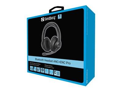 SANDBERG Bluetooth Headset ANC+ENC Pro Eingabe / Ausgabe Kopfhörer & Headsets