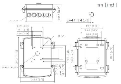 Dahua - PFA6400S - Zubehör - Anschlusskasten, Material: Aluminium & SECC, Netzanschlusskasten, Einfache Intallation, Ma