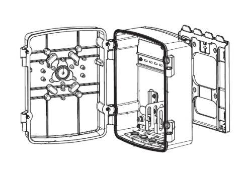 Dahua - PFA6400S - Zubehör - Anschlusskasten, Material: Aluminium & SECC, Netzanschlusskasten, Einfache Intallation, Ma