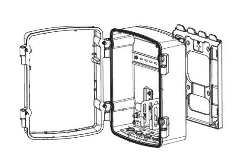 Dahua - PFA6401S - Zubehör - Anschlusskasten, Material: Aluminium & SECC, Netzanschlusskasten, Einfache Intallation, Ma