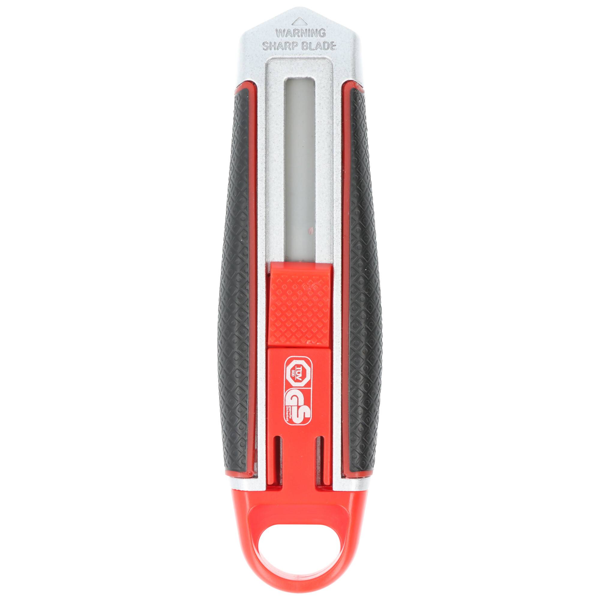 Safety-Cutter Long Blade, Cutter Messer mit extralanger Klinge, mit Sicherheitsklinge aus SK5-Carbonstahl, für Links- un