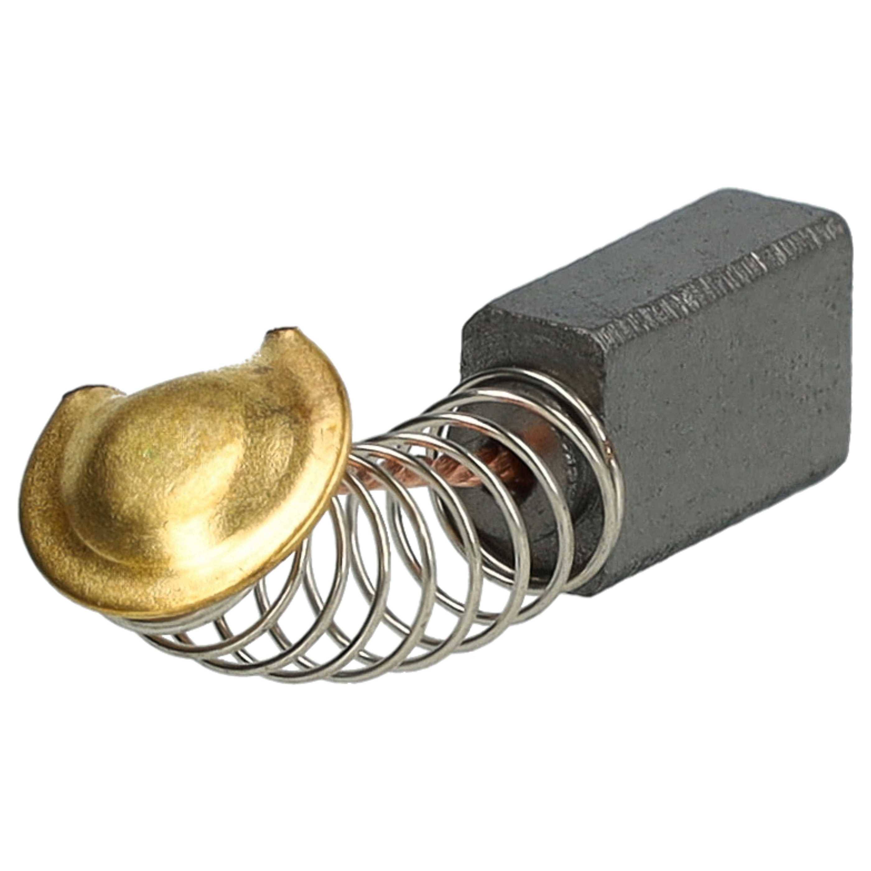 vhbw 2x Kohlebürste 12,2 x 7,9 x 4,9 mm kompatibel mit Hornbach (+ 2015) 6015411, 8779737 Schleifer + Feder