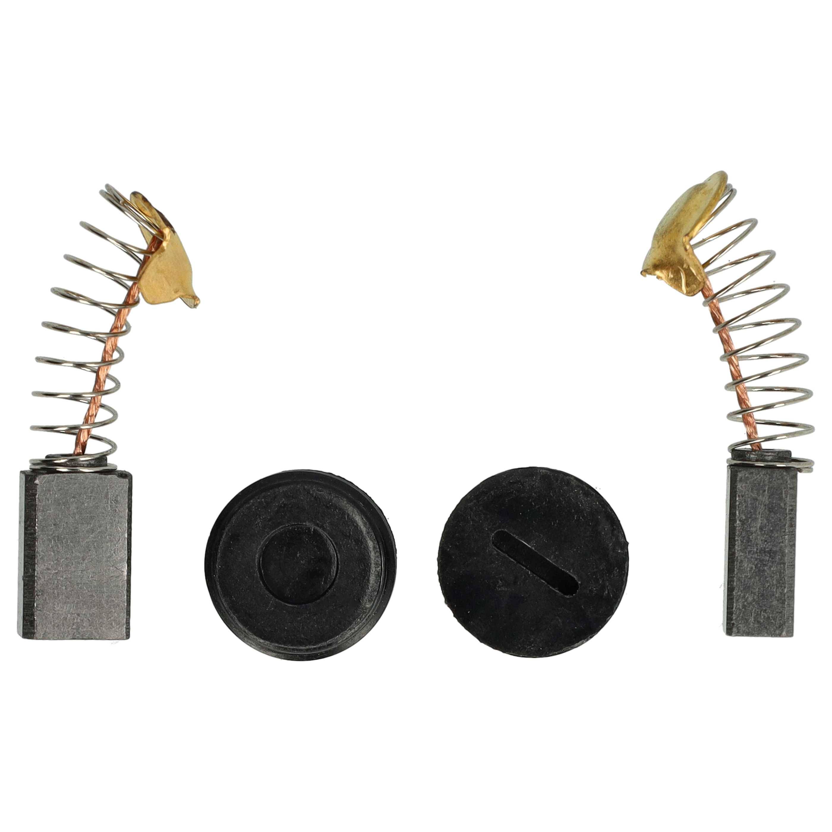 vhbw 2x Kohlebürste 12,2 x 7,9 x 4,9 mm kompatibel mit Menzer (+ 2015) 111180000, 111230000, 111190000, 111220000 Schleifer + Feder