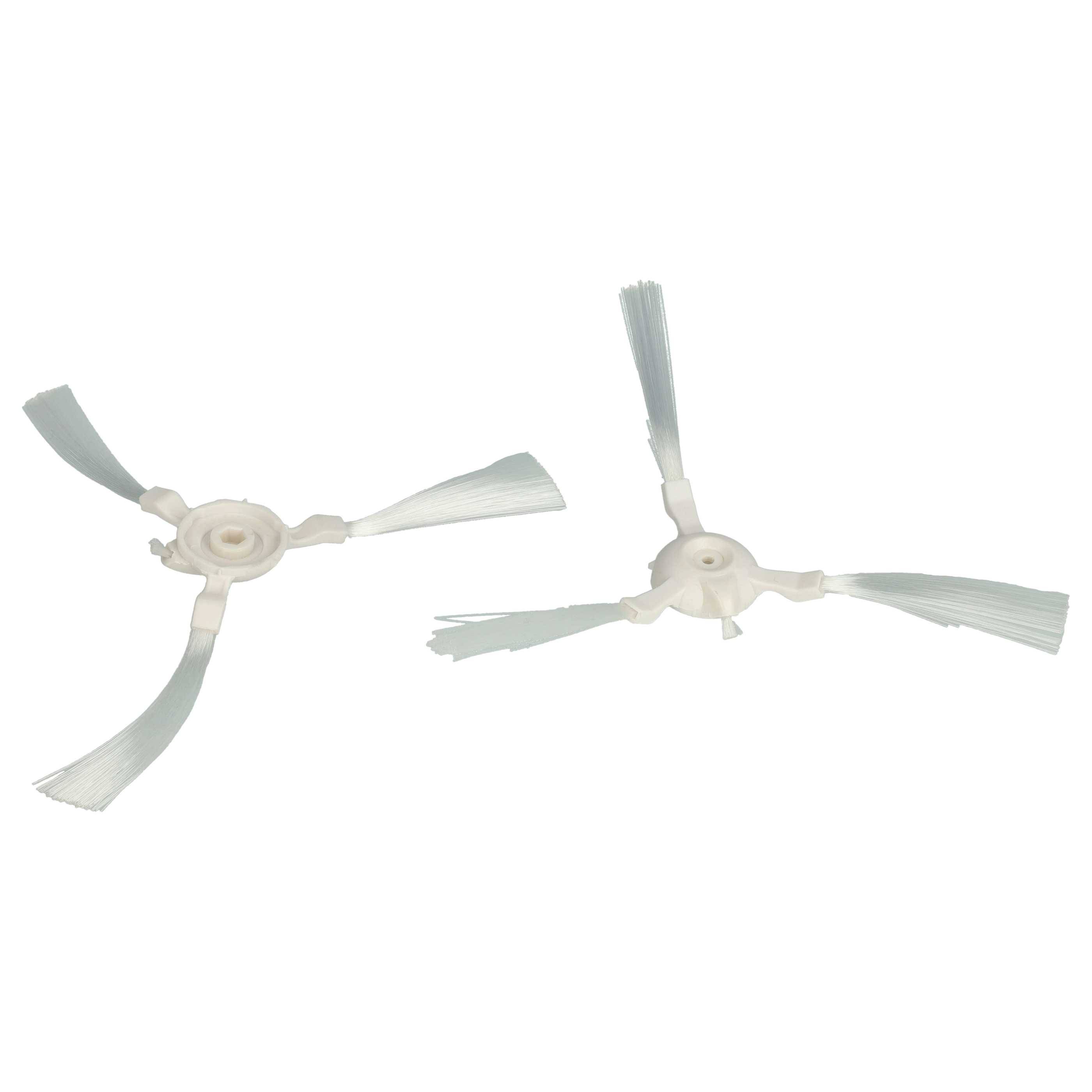 vhbw 10x Seitenbürste Ersatz für Rowenta ZR720002 für Saugroboter - Reinigungsbürsten Set, grau / blau