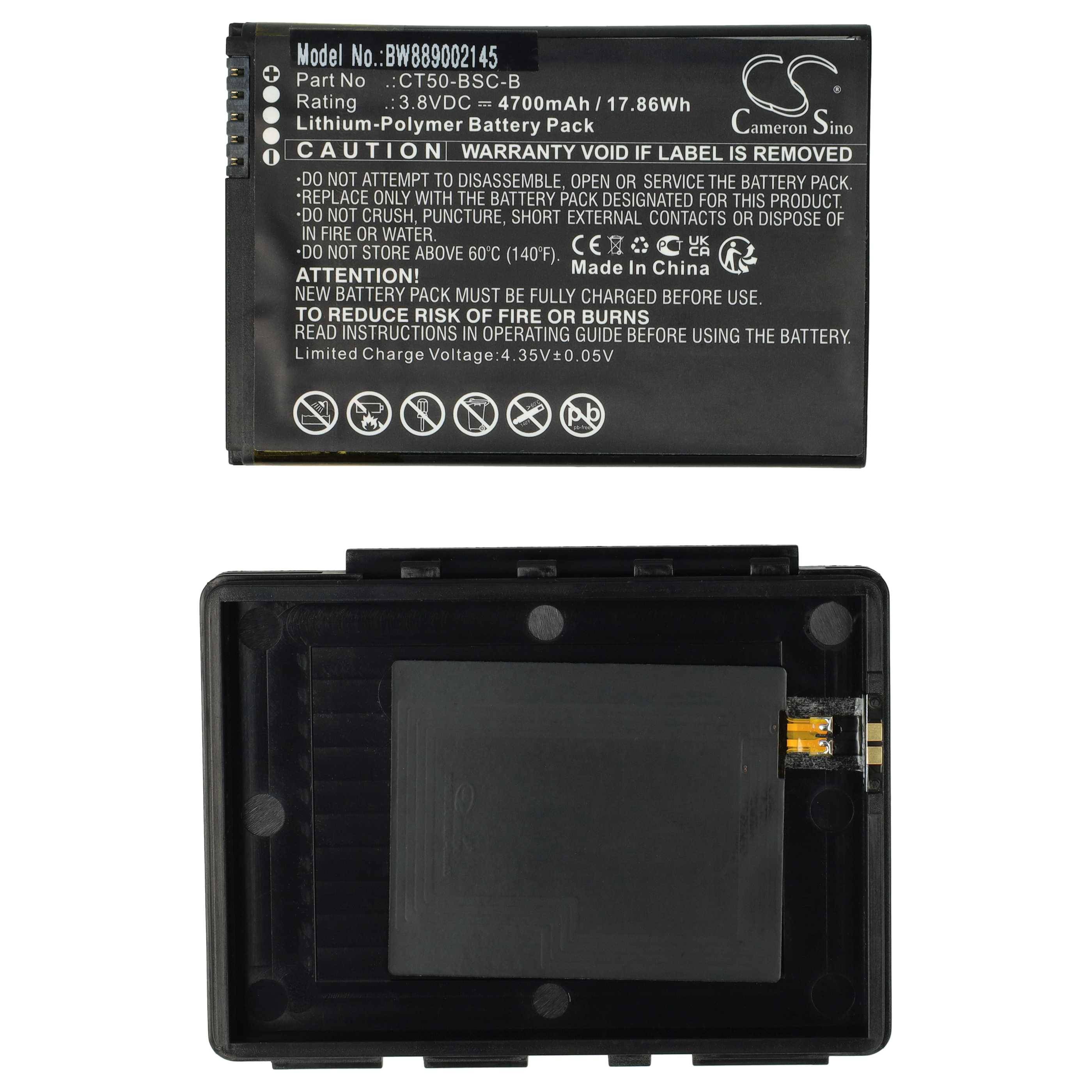 vhbw Akku kompatibel mit Honeywell CT50, CT60XP, CT60, CT60XP NI Mobilcomputer PDA Scanner (4700 mAh, 3,8 V, Li-Polymer)