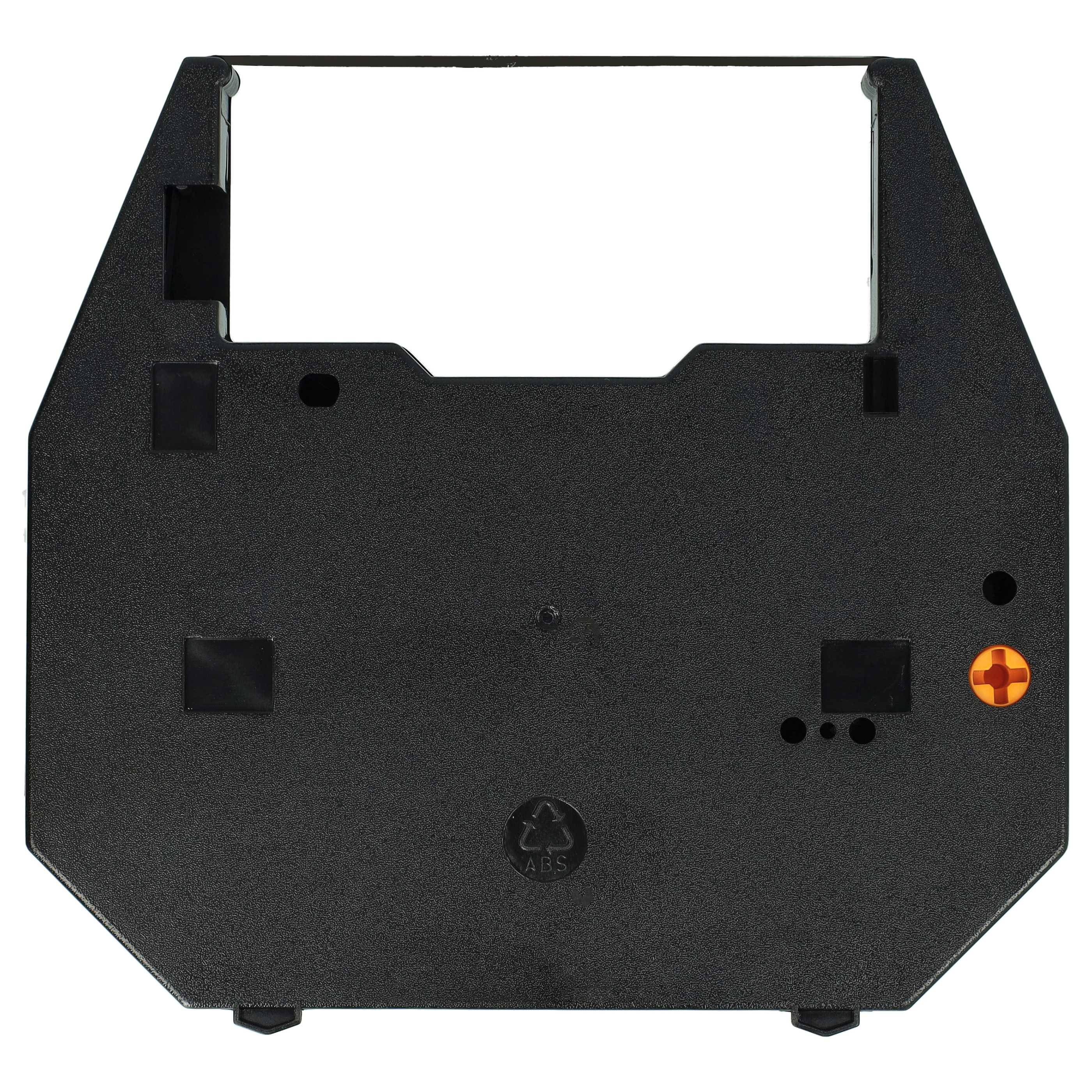 vhbw 5x Farbband Schriftband kompatibel mit Hermes Toptronic 110, 14 B, 12, 14 A, 10 Nadeldrucker, Bondrucker - Carbonband, Schwarz