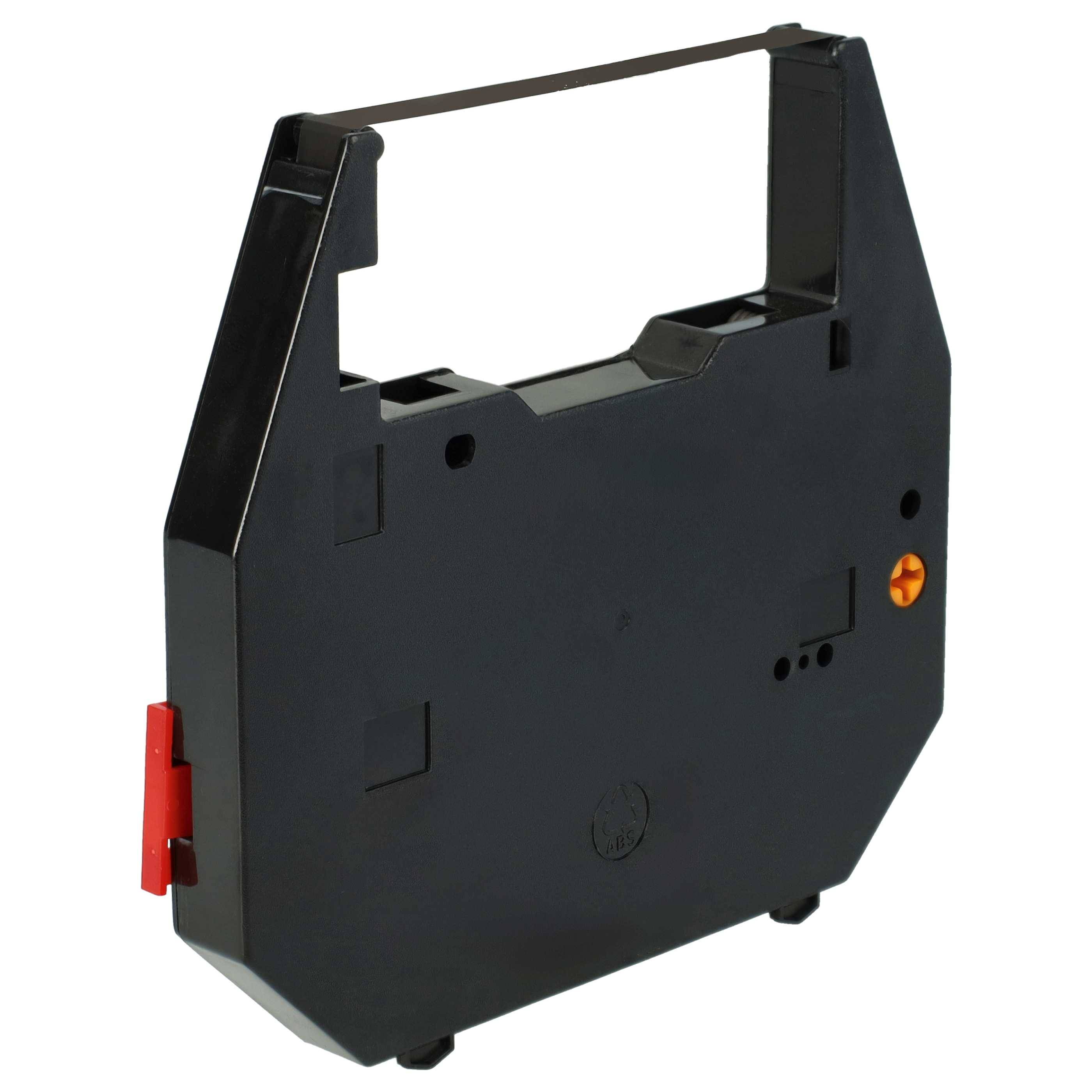 vhbw 5x Farbband Schriftband kompatibel mit Hermes Toptronic 110, 14 B, 12, 14 A, 10 Nadeldrucker, Bondrucker - Carbonband, Schwarz