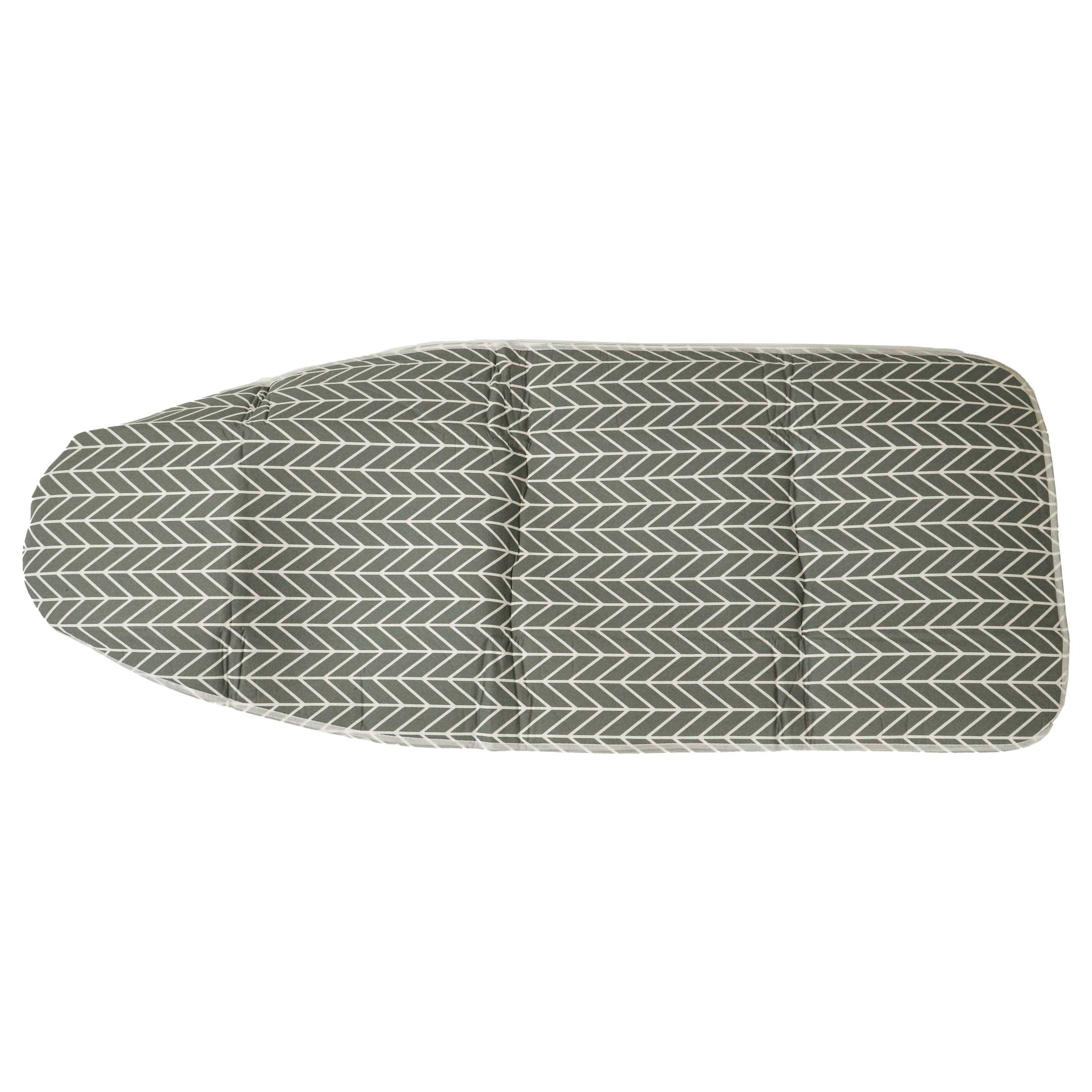 vhbw Bügeltischbezug kompatibel mit Laurastar Lift Plus, Compact Bügelbrett, Bügeltisch - Bügelbrettbezug Grau Weiß