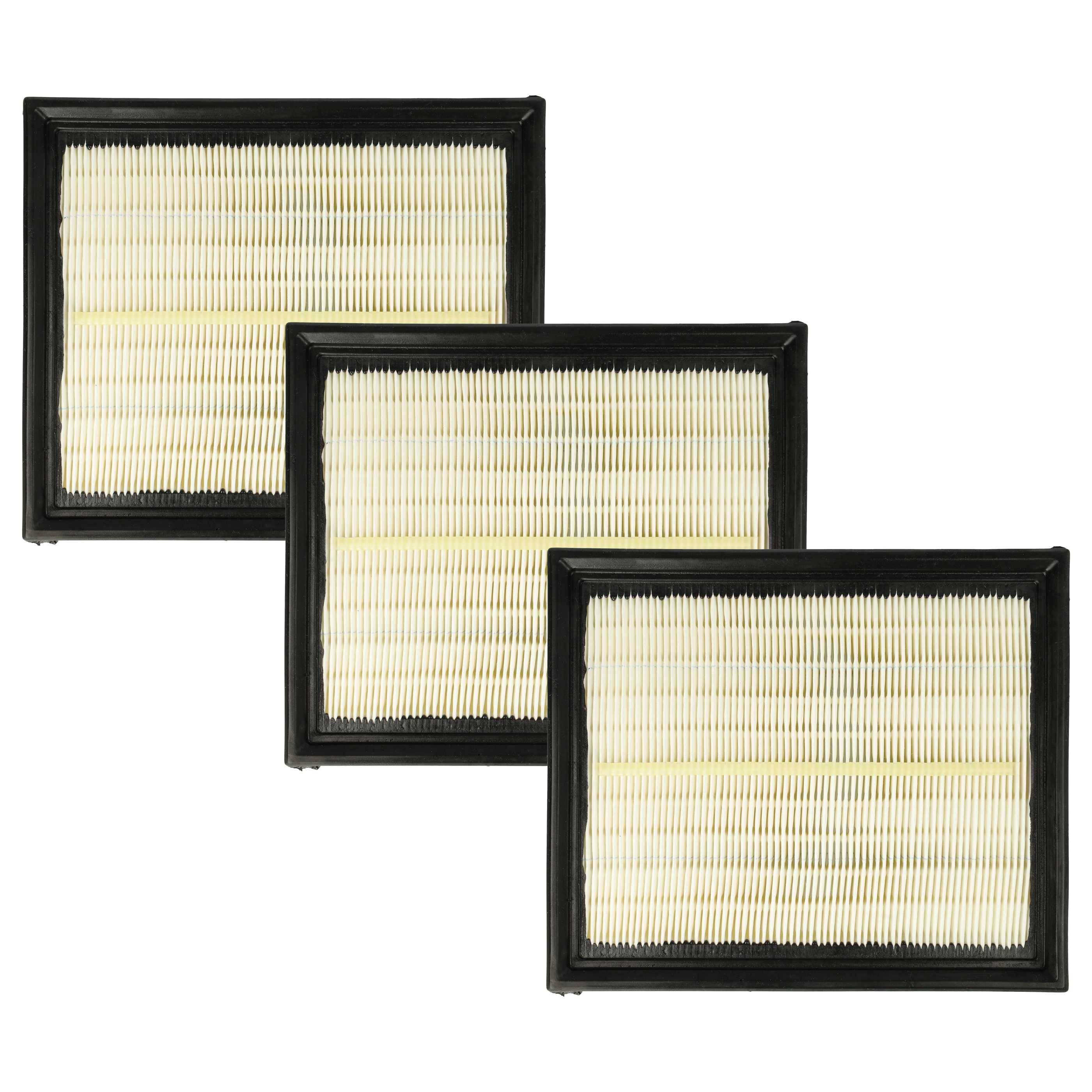 vhbw Filterset 3x Staubsaugerfilter kompatibel mit Lidl Parkside PPWD 30 A1 Staubsauger - Hauptfilter