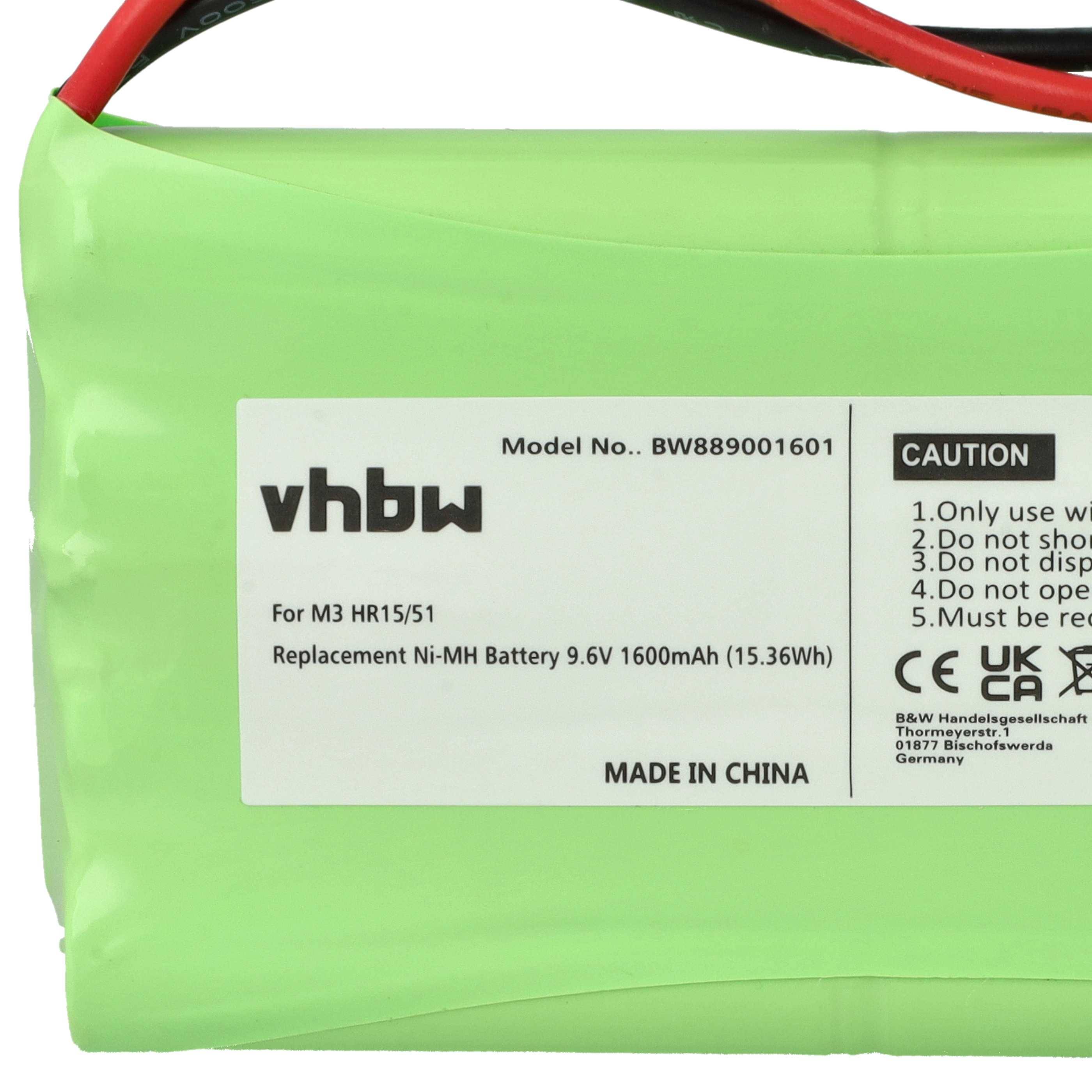 vhbw Akku kompatibel mit Somfy Ixengo L 3S io, S 3S io Schiebetorantrieb Torantrieb Drehtorantrieb (1600 mAh, 9,6 V, NiMH)