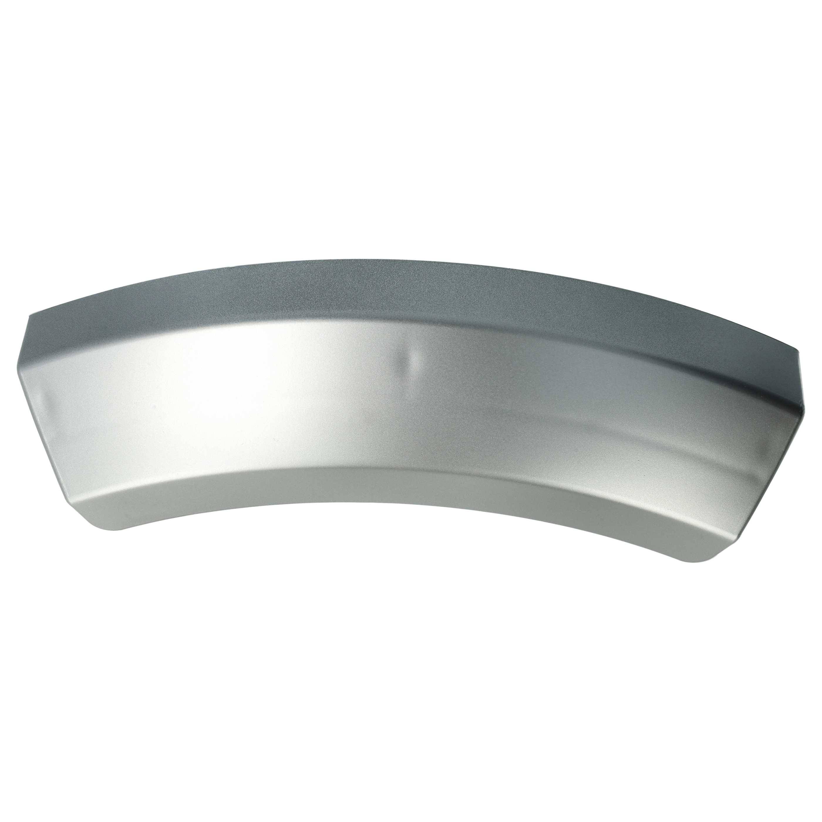 vhbw Türgriff kompatibel mit Bosch WTW86562CH/03 | WTW86563CH/02, WTW86563CH/06 Trockner - 22,5 x 7 x 2 cm Kunststoff Silber