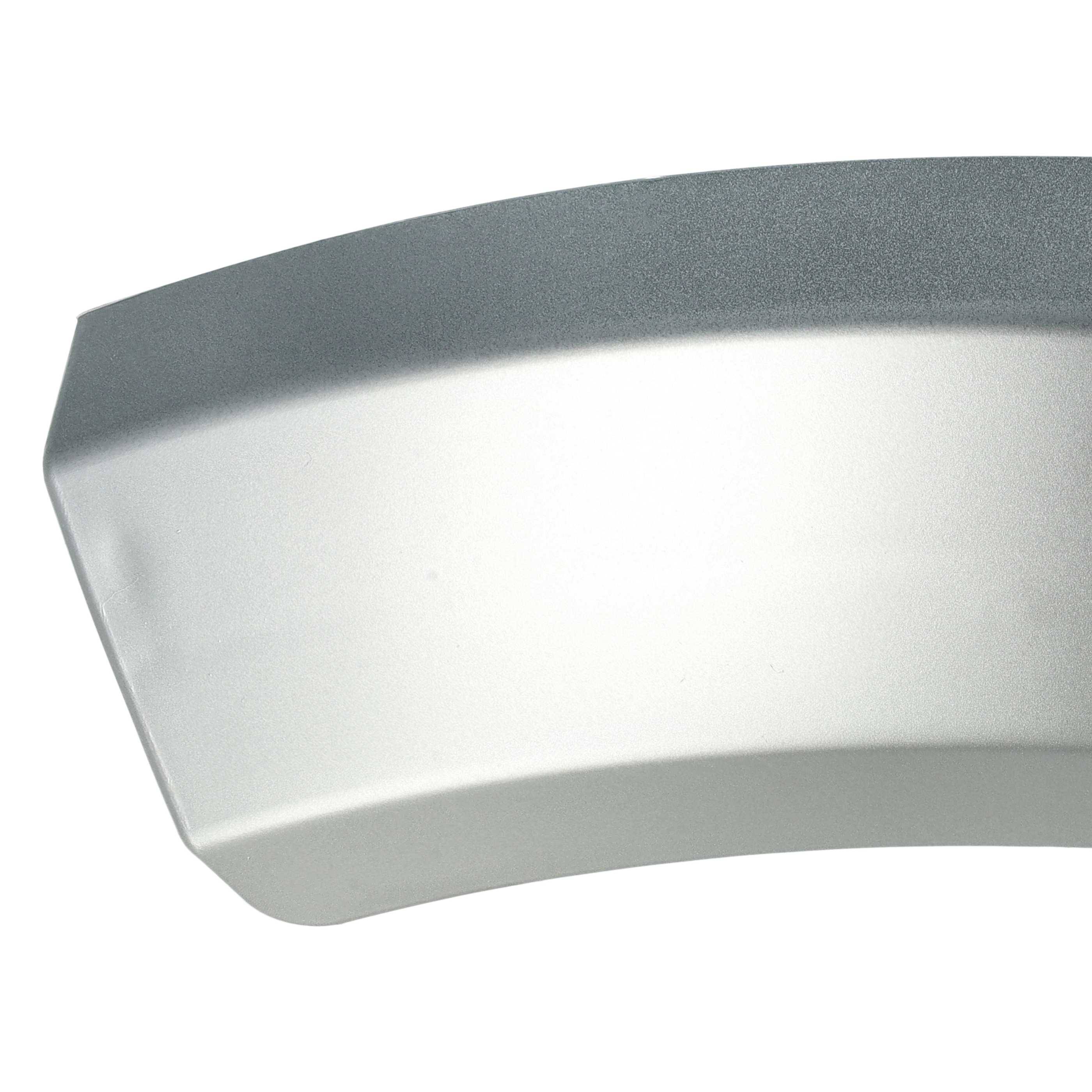 vhbw Türgriff kompatibel mit Bosch WTW86562CH/03 | WTW86563CH/02, WTW86563CH/06 Trockner - 22,5 x 7 x 2 cm Kunststoff Silber