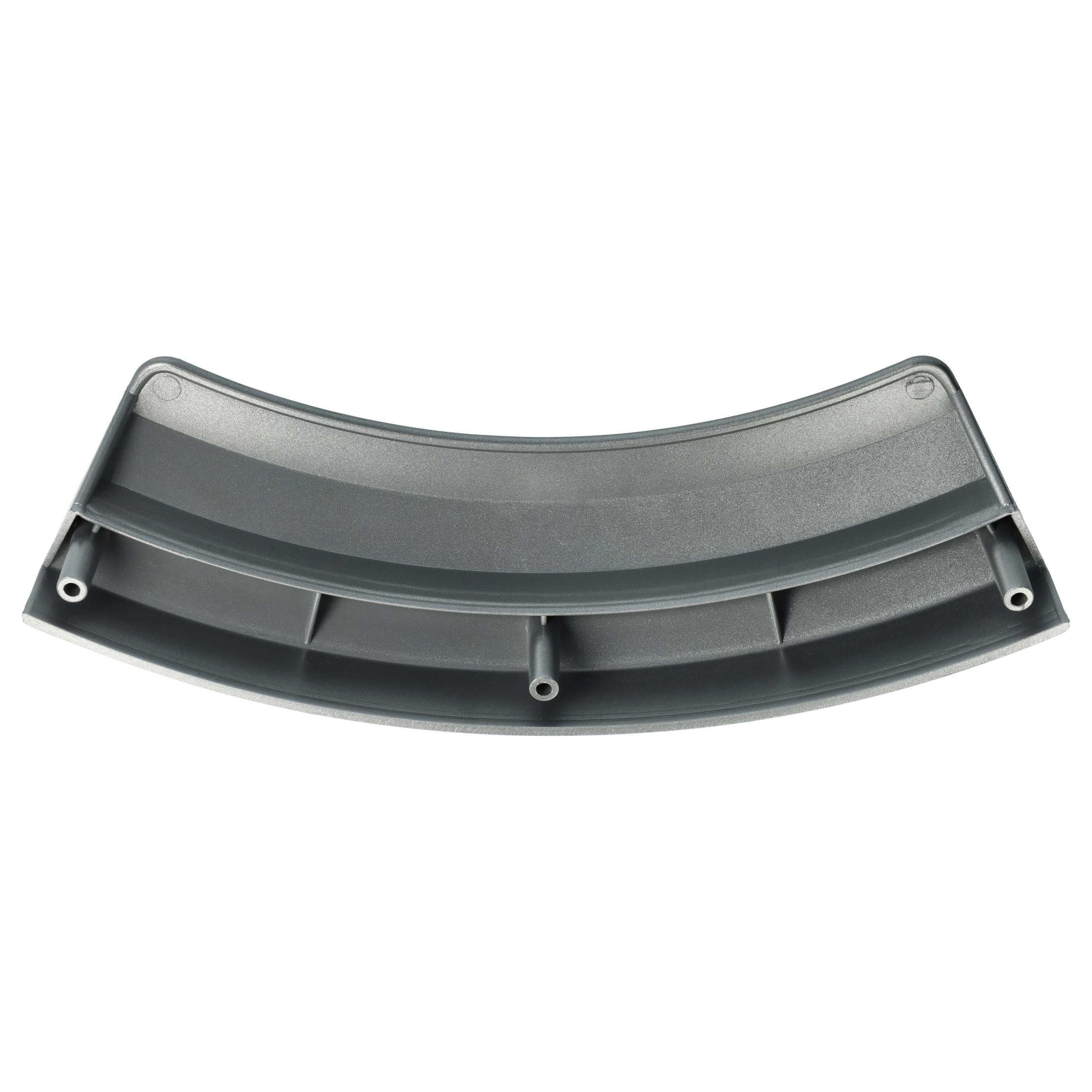 vhbw Türgriff kompatibel mit Bosch WTW86562CH/03 | WTW86563CH/02, WTW86563CH/06 Trockner - 22,5 x 7 x 2 cm Kunststoff Silber