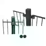 DOPPELSTABMATTENZAUN MORATA - Höhe / Menge: 1700 mm / 4 Pfosten, Farbe: Grün DOPPELSTABMATTENZAUN MORATA - Höhe / Menge: 1700 mm / 4 Pfosten, Farbe: Grün