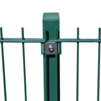 DOPPELSTABMATTENZAUN MORATA - Höhe / Menge: 1700 mm / 4 Pfosten, Farbe: Grün DOPPELSTABMATTENZAUN MORATA - Höhe / Menge: 1700 mm / 4 Pfosten, Farbe: Grün