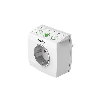 ANSMANN Energiespar-Steckdose AES1.3, zeitgesteuert, weiß