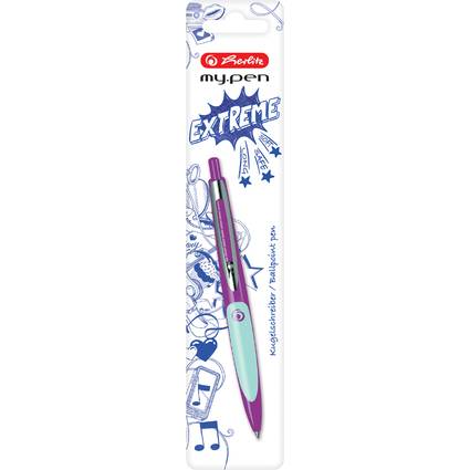 herlitz Druckkugelschreiber my.pen, lila/minze