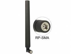 DELOCK WL-Antenne RP-SMA 4-7dBi Kippgelenk schwarz Multimedia-Technik Wireless Network