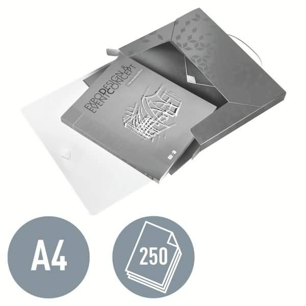 Ablagebox Wow A4 PP 30mm rot