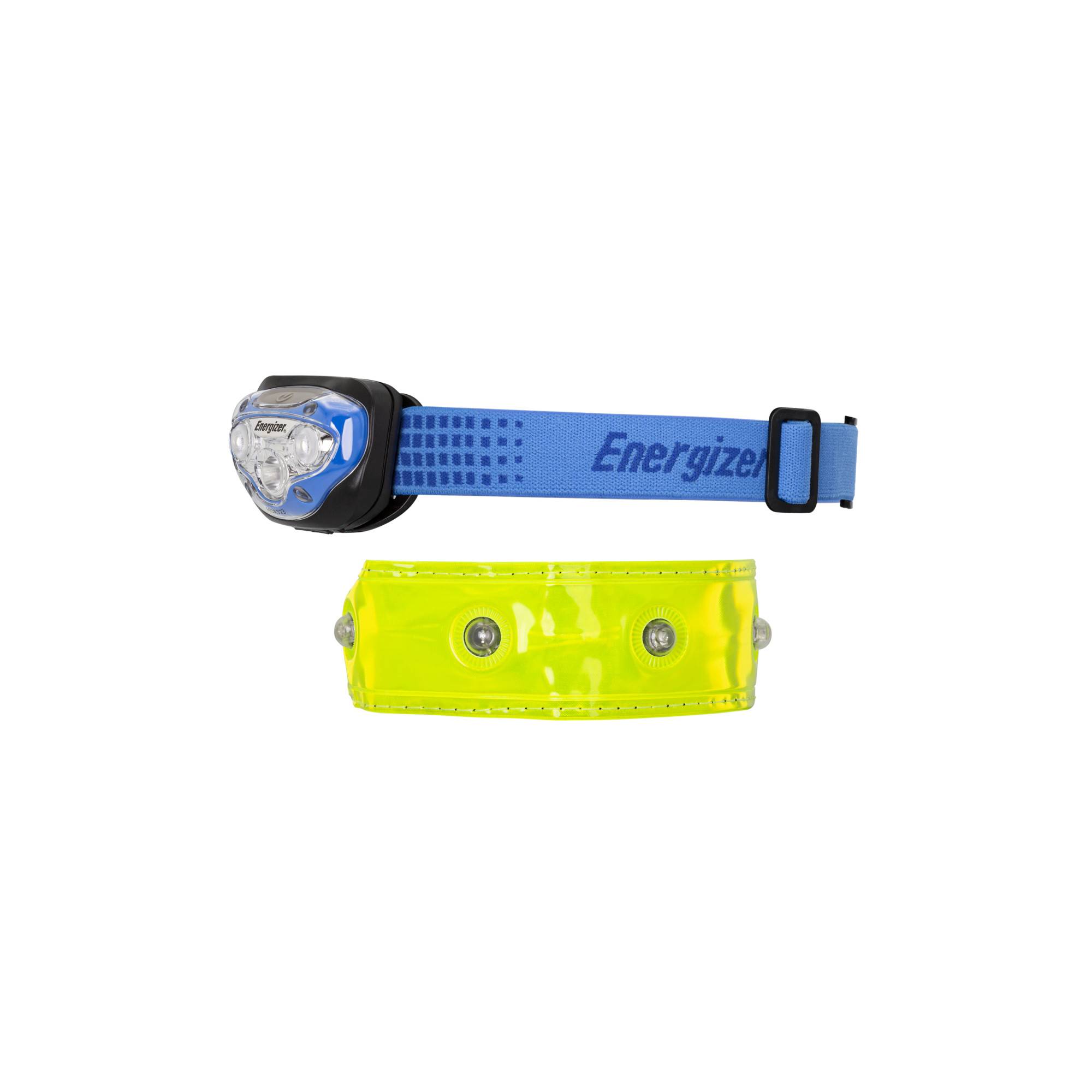 Energizer Sportpack Headlight Vision BLUE + Reflektor Armband
