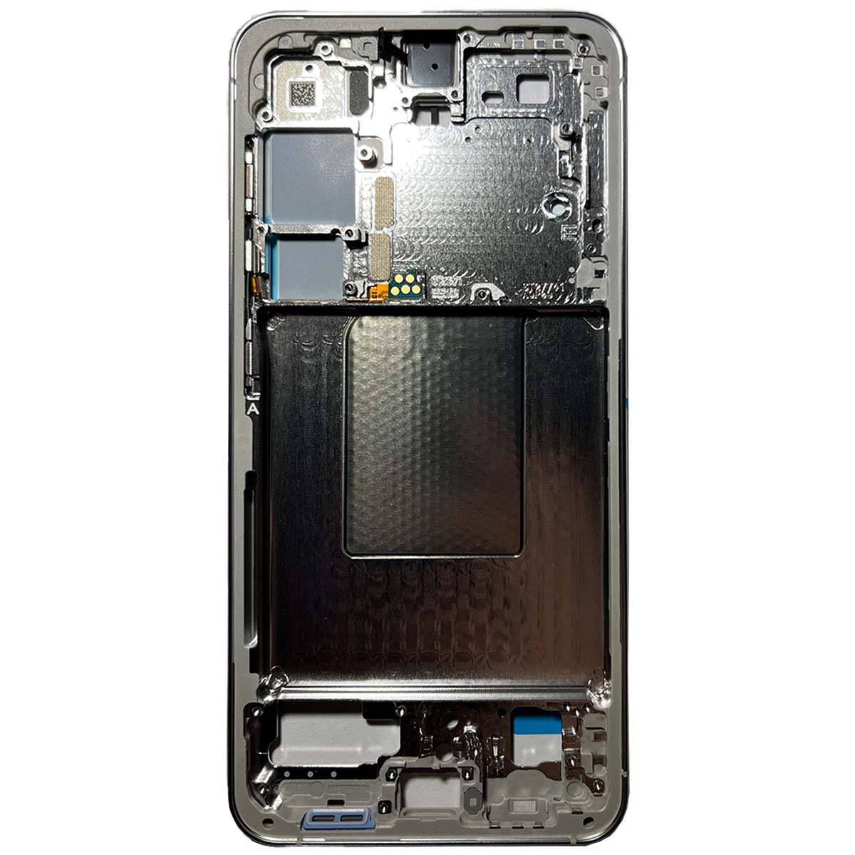 Rahmen Frame für Samsung Galaxy S24 GH82-33418B Marble Grey Ersatzteil