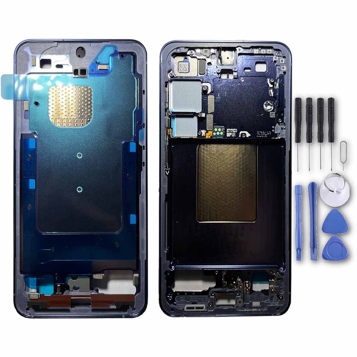 Rahmen Frame für Samsung Galaxy S24 GH82-33418C Cobalt Violet Ersatzteil