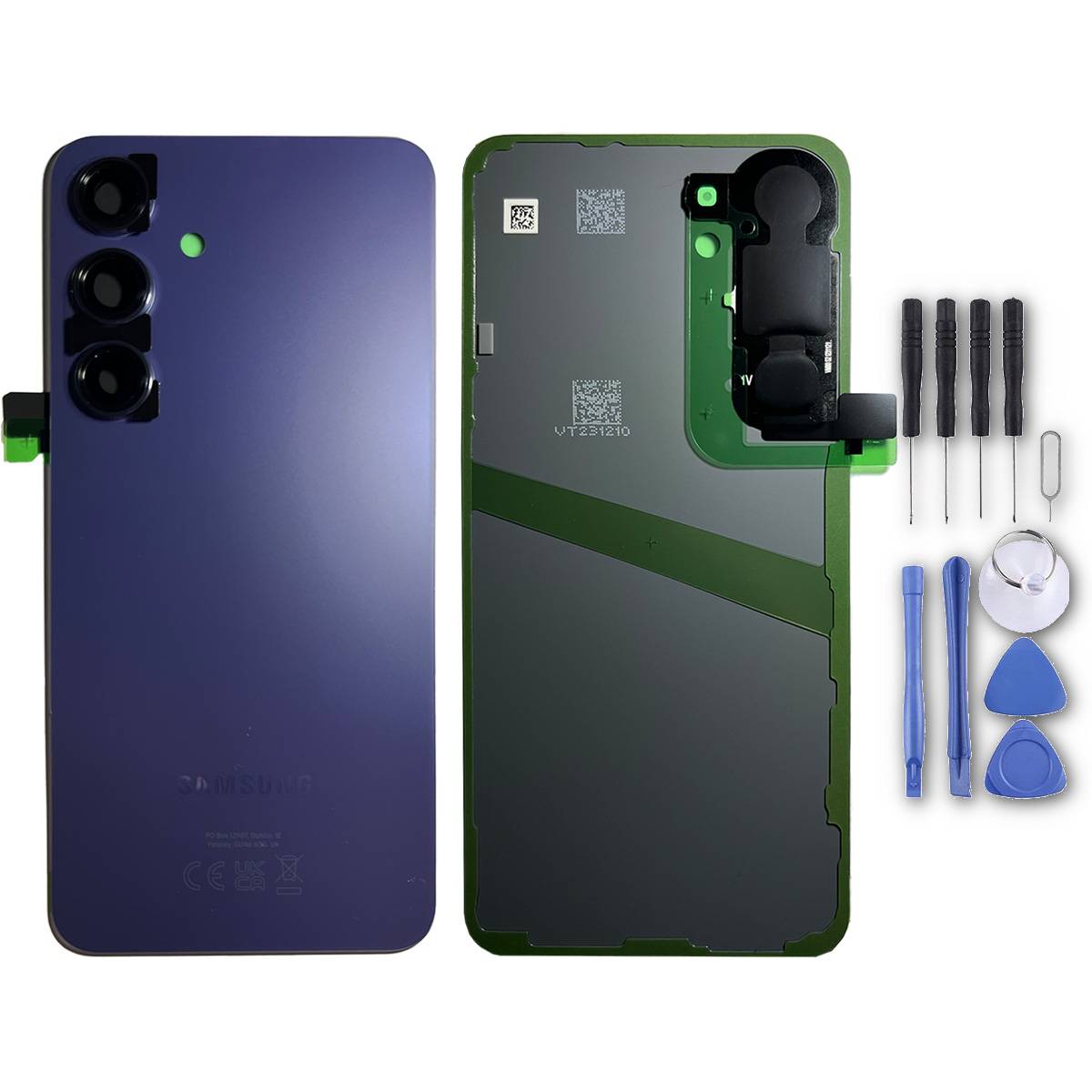 Akkudeckel Back Cover Akku Fach Deckel für Samsung Galaxy S24 GH82-33101C Cobalt Violet Ersatzteil
