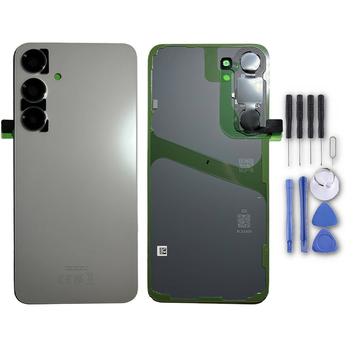 Akkudeckel Back Cover Akku Fach Deckel für Samsung Galaxy S24 Plus GH82-33275B Marble Grey Ersatzteil