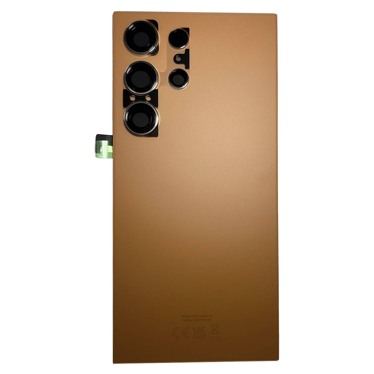 Akkudeckel Back Cover Akku Fach Deckel für Samsung Galaxy S24 Ultra GH82-33349G Titanium Orange Ersatzteil