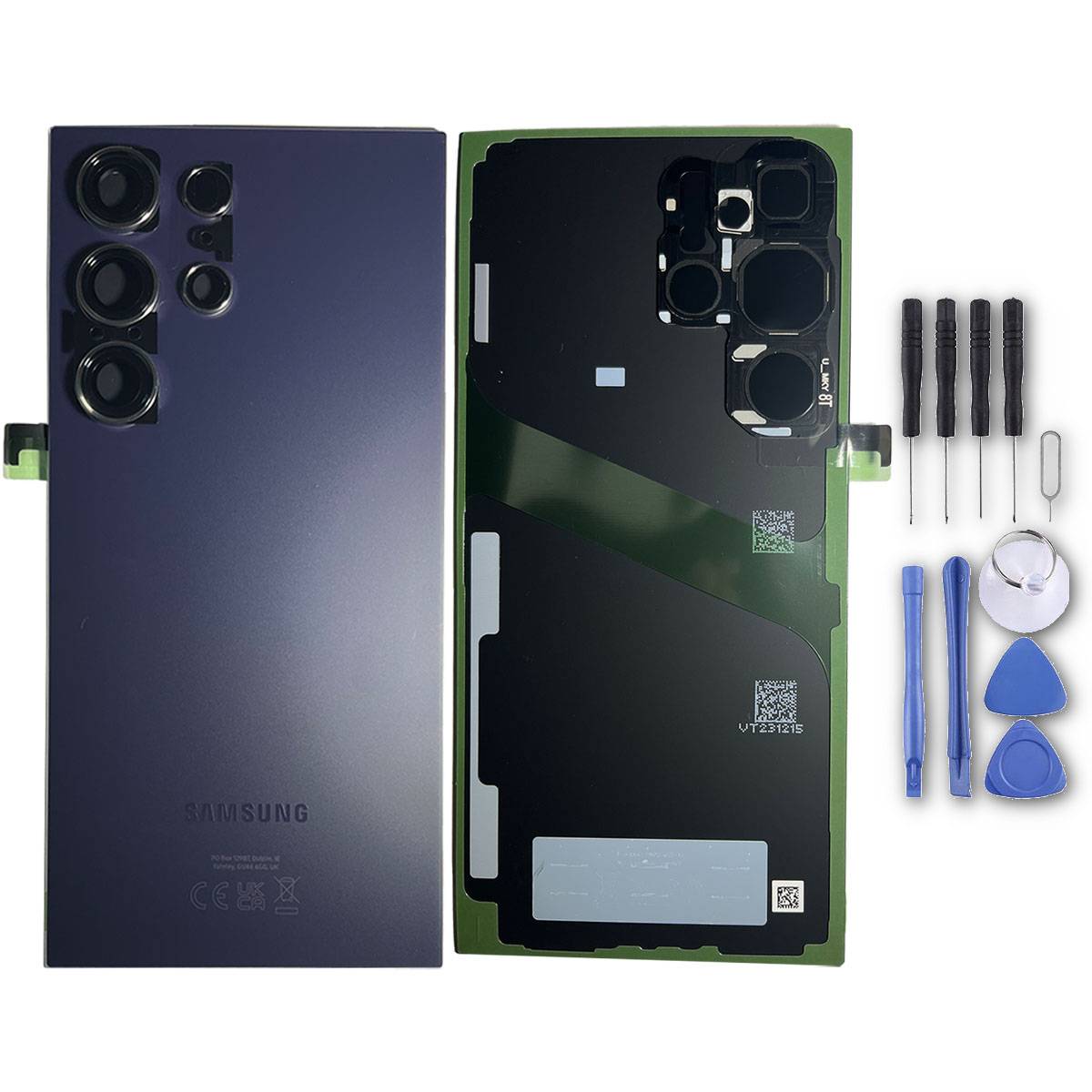 Akkudeckel Back Cover Akku Fach Deckel für Samsung Galaxy S24 Ultra GH82-33349D Titanium Violet Ersatzteil