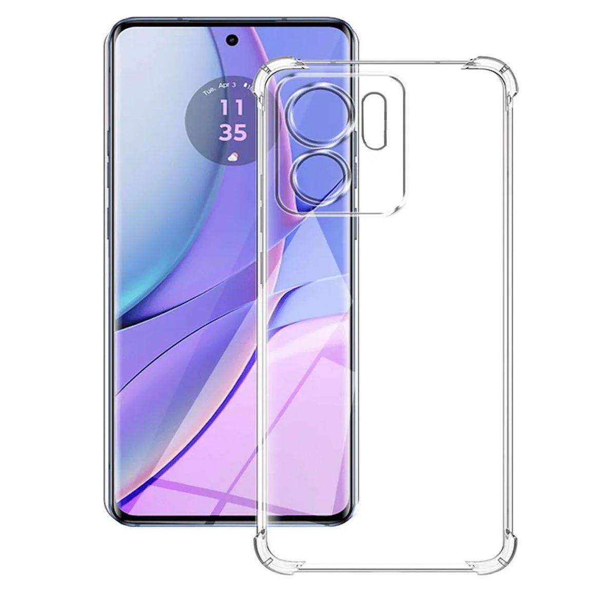 Für Motorola Edge 40 Schock TPU Schutz Handy Hülle Case Transparent