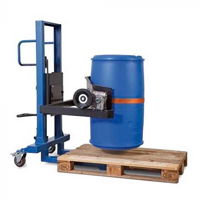 Fasslifter Servo FW 8 - Stahl lackiert - mit Hydraulikpumpe - für 60 bis 220-l-Fässer