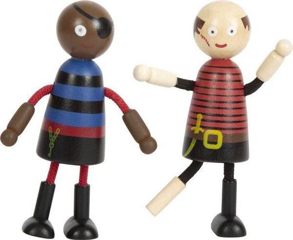 Small foot 12412 - Biegepuppen Piraten Figuren, 6er Set
