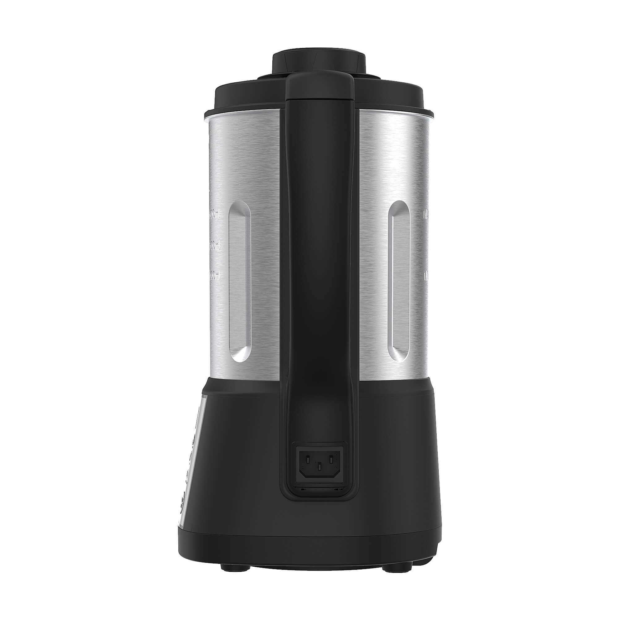 TurboTronic Suppenkocher Suppenbereiter 1,6L, 1000 W, 6 Programme, Suppenautomat, Multikocher, Smoothie-Maker, Baby-Nahrung, Familie Silber