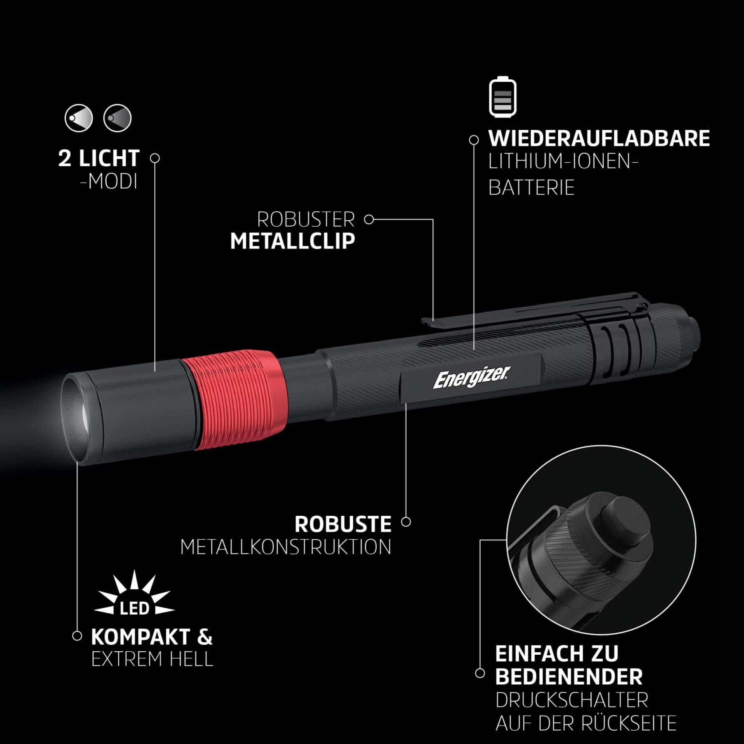 Energizer Stiftleuchte Rechargeable Penlite - 400 Lumen