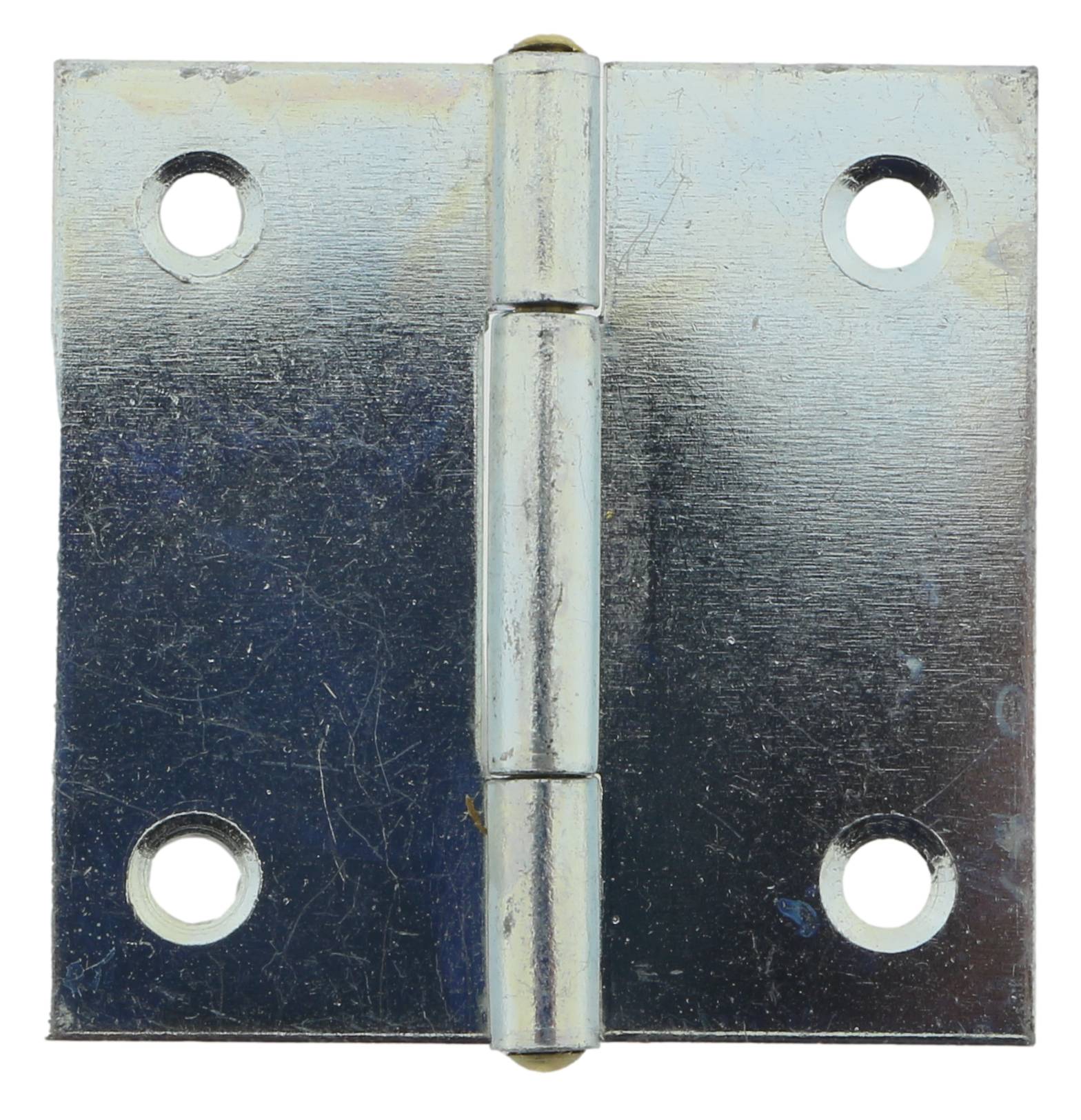 4 x Scharnier verzinkt gerollt käntig 38 x 38 mm