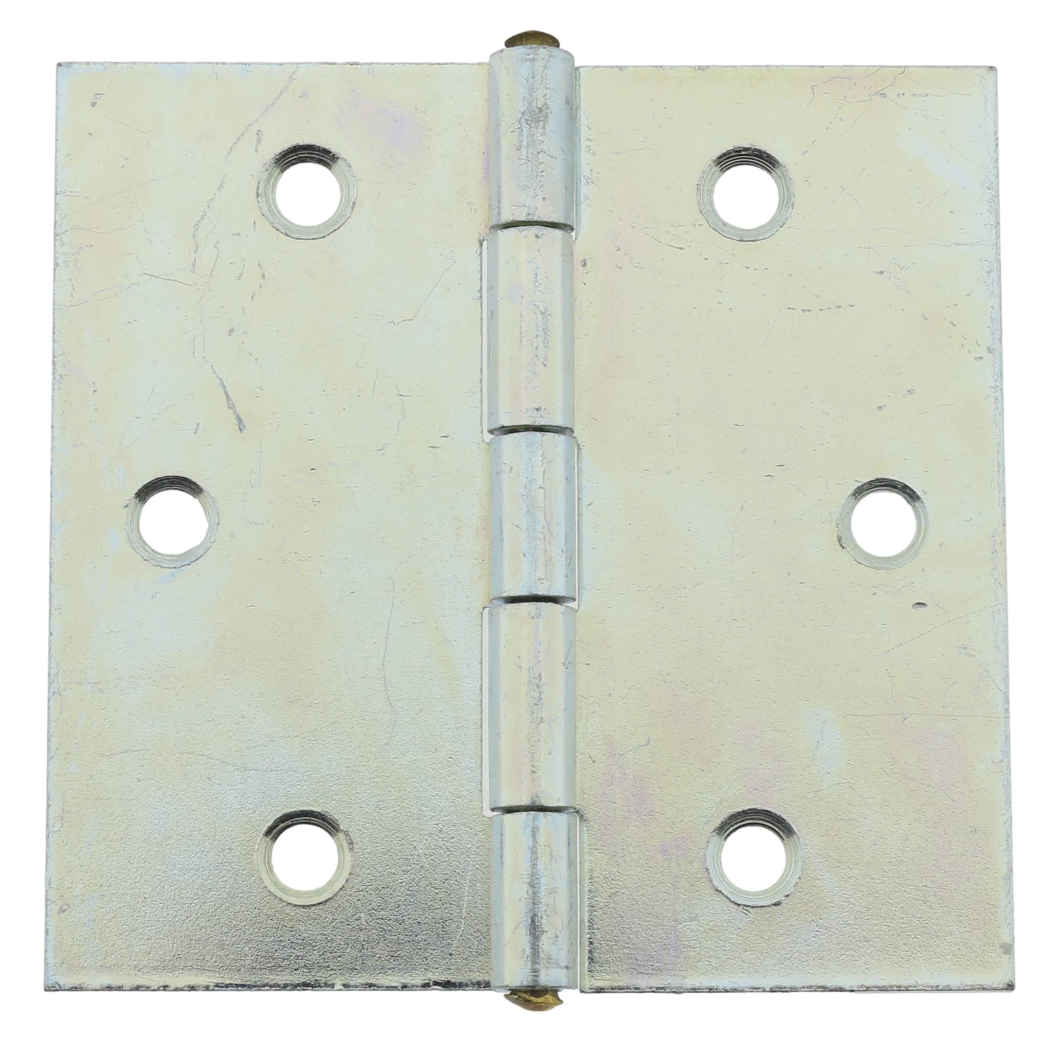 10 x Scharnier verzinkt gerollt käntig 51 x 51 mm