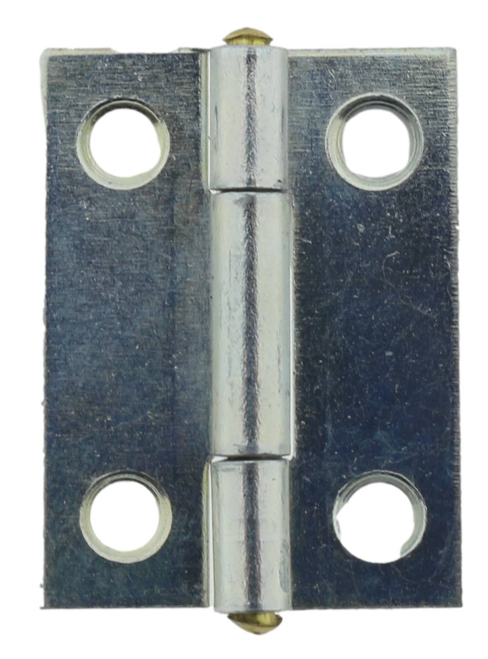 4 x Scharnier verzinkt gerollt schmal 31,5 x 22,5 mm