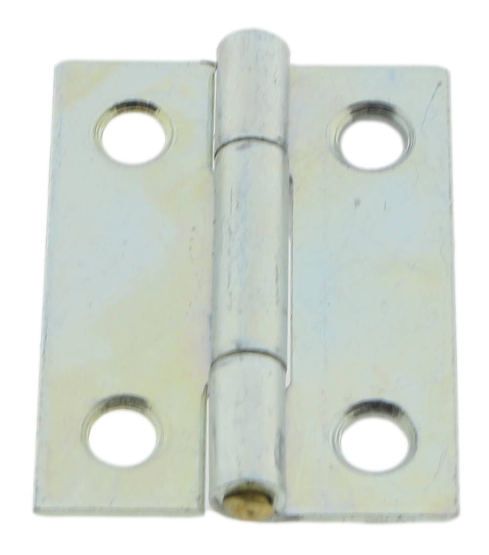 4 x Scharnier verzinkt gerollt schmal 31,5 x 22,5 mm