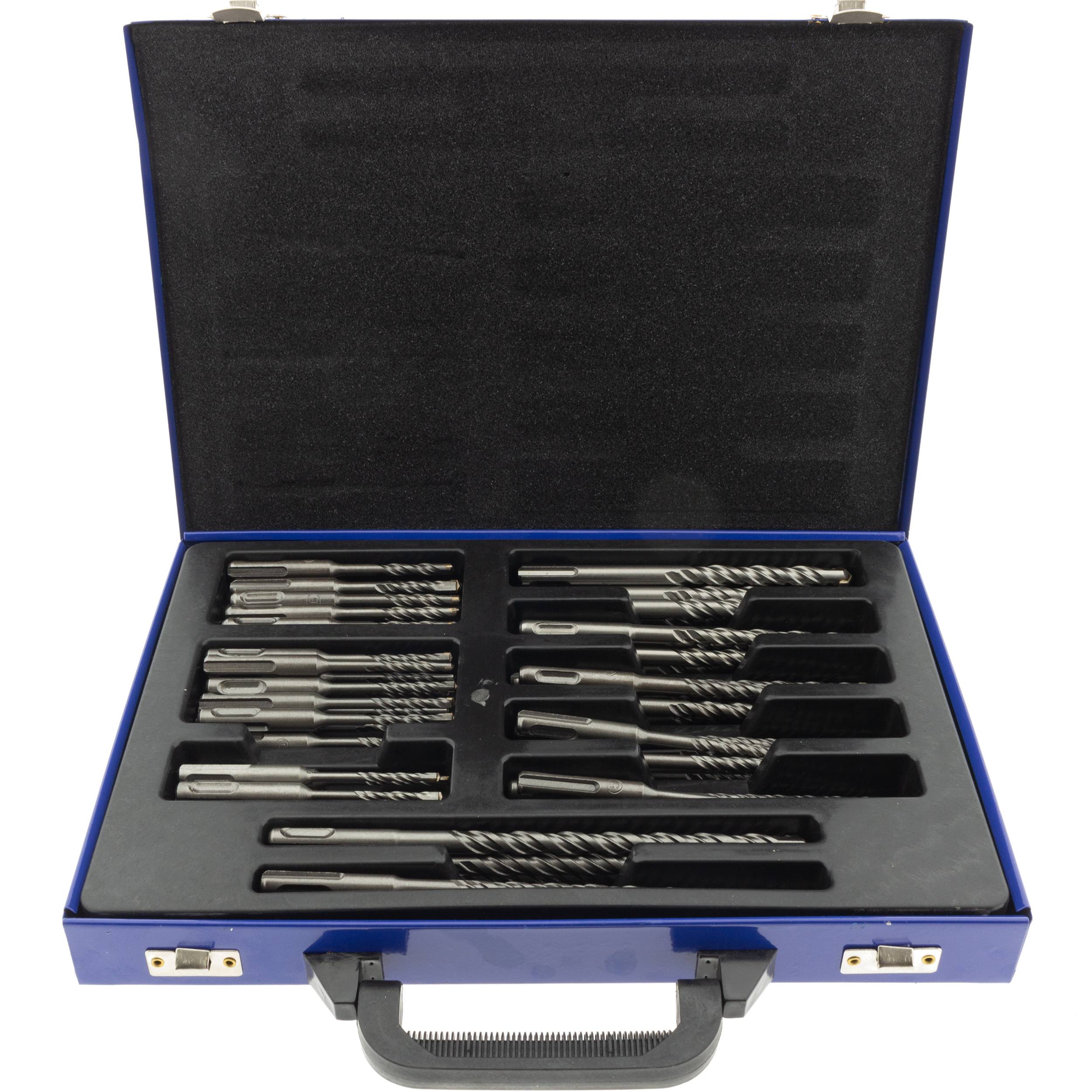 SDS Steinbohrer 4-12 mm Set 56-tlg. im Metallkoffer