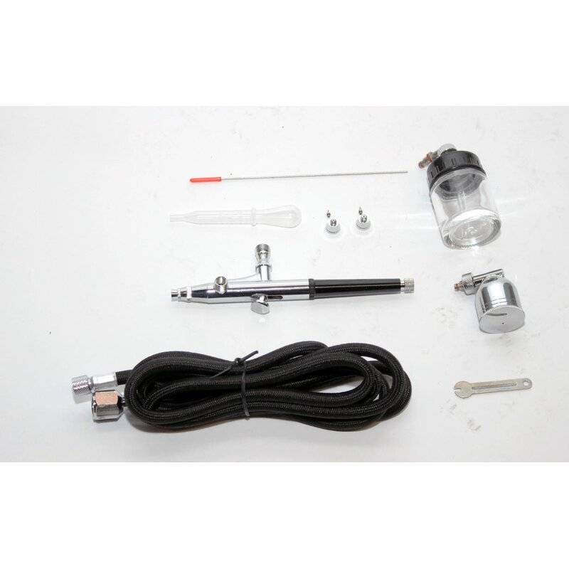 Airbrush Set mit Spritzdüse 0,2mm / 0,3mm / 0,5 mm