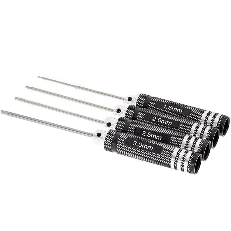 Sechskant Schraubendreher 1,5-3mm mit Metallgriff Set 4-tlg.