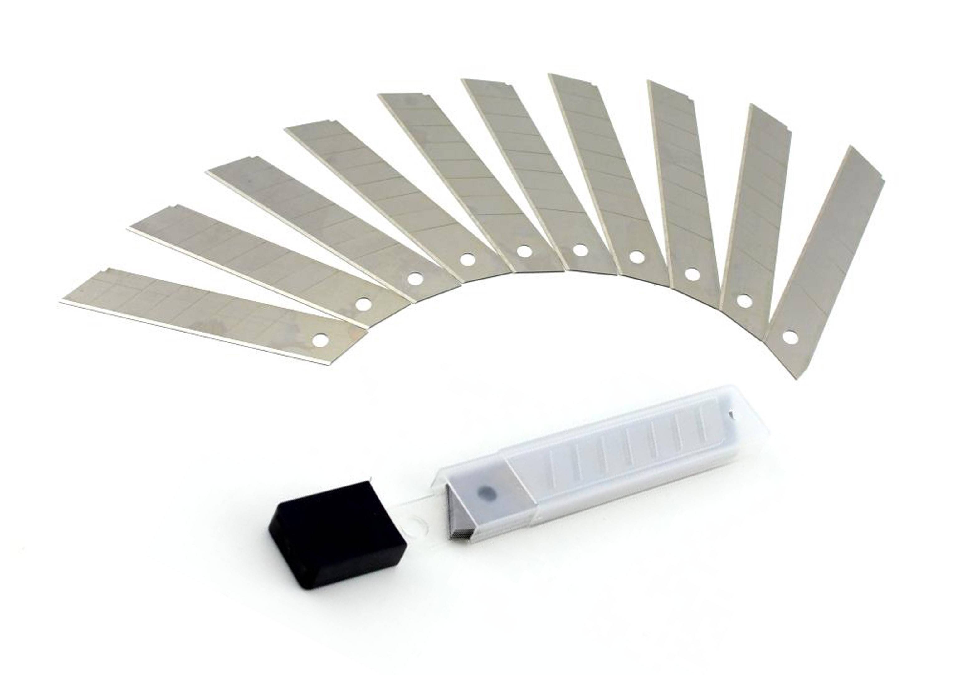 10 x Abbrechklingen 18 x 0,4 mm in Kunststoffbox