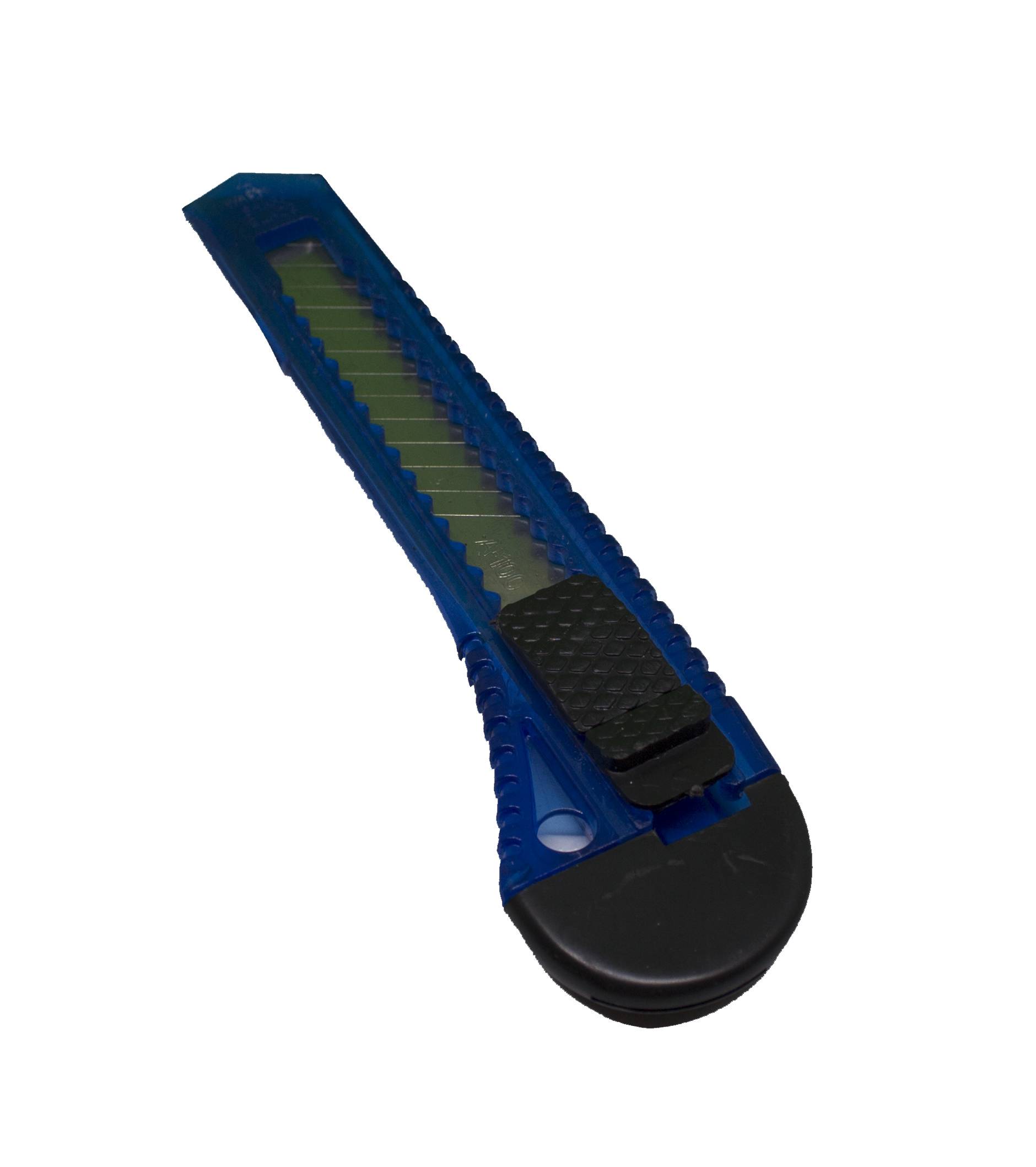 3 x Cuttermesser Universal Grün Blau & Transparent