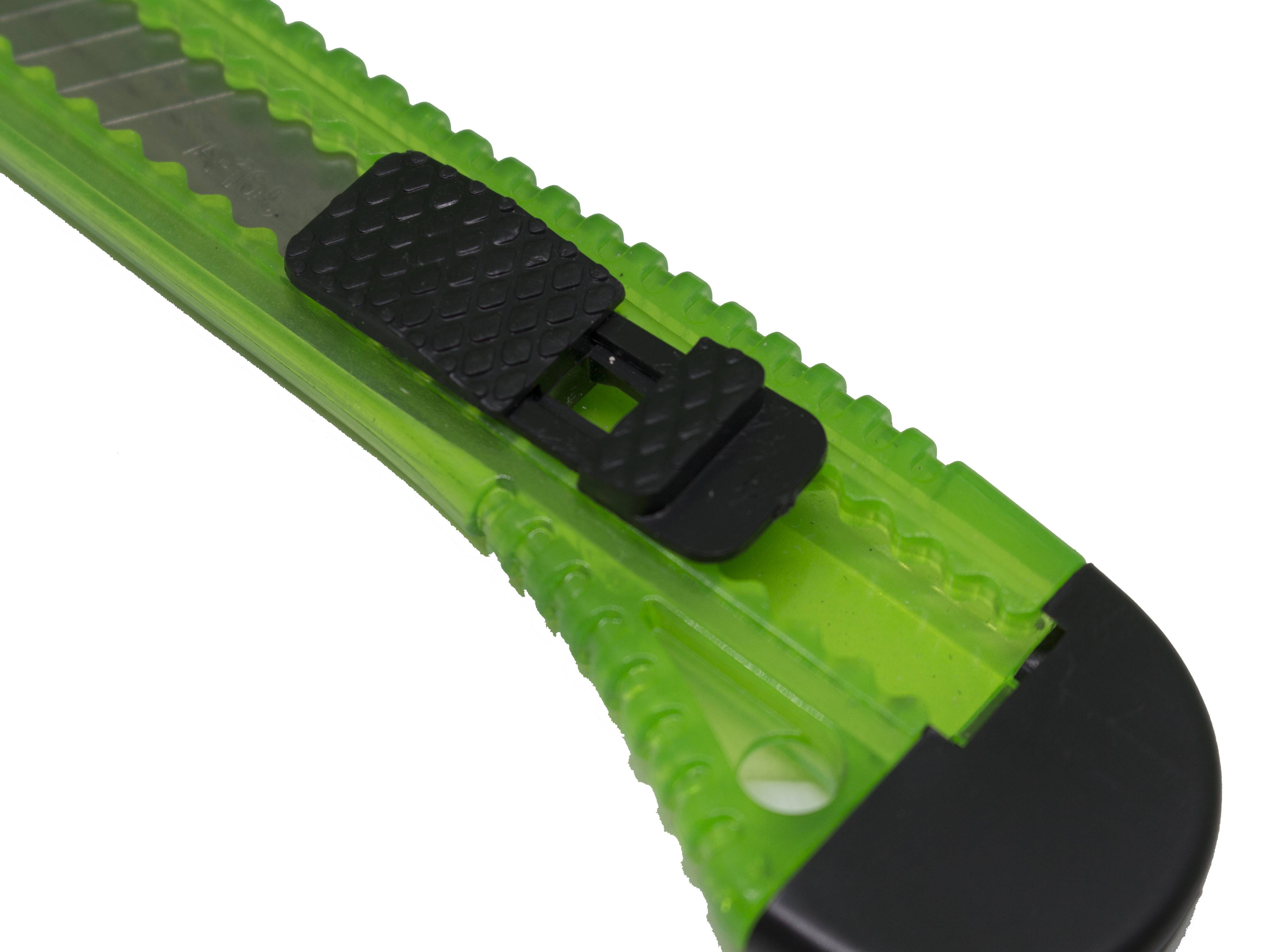 3 x Cuttermesser Universal Grün Blau & Transparent